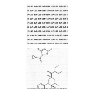 Alternative view of 1cP-LSD Blotters – 100mcg