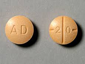 Alternative view of Adderall 20mg