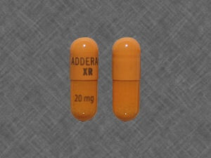 Alternative view of Adderall XR 20mg