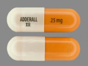 Alternative view of Adderall XR 25mg
